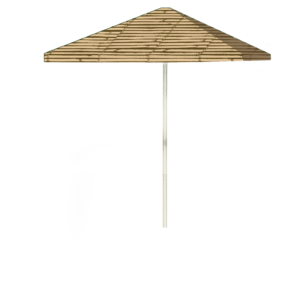 Luau Tiki 8 ft Tall Square  Umbrella