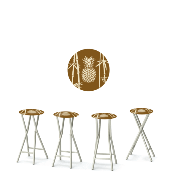 Classic Bamboo 30" Padded Bar Stools - Set of (4)