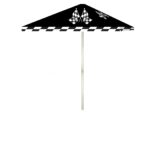 Racing Checkered Flags 8 ft Tall Square  Umbrella