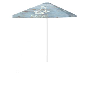 Margaritaville - Blue Waters Shark Fin 8 ft Tall Square  Umbrella