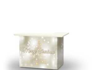 Silver and Gold Christmas Portable Bar