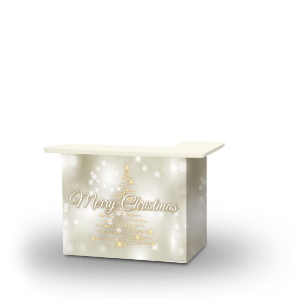 Silver and Gold Christmas Portable Bar