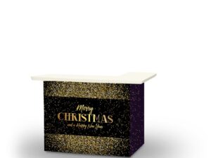 Christmas - New Year - Gold Confetti Portable Bar