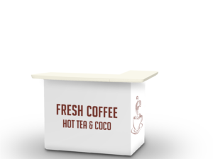 Coffee Bar - White Portable Bar