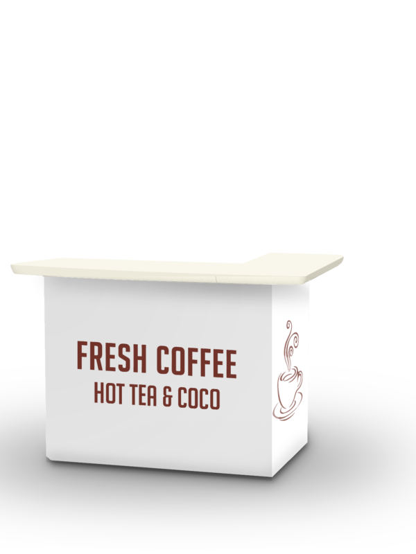 Coffee Bar - White Portable Bar
