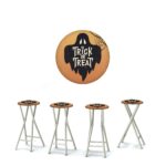 Halloween - Trick or Treat Ghost 30" Padded Bar Stools - Set of (4)