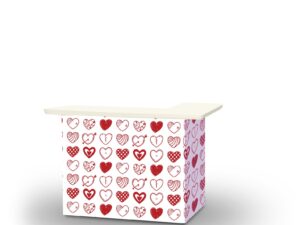 Valentines - Hearts Portable Bar