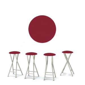 Solid Burgundy 30" Padded Bar Stools - Set of (4)