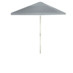 Solid Grey 8 ft Tall Square  Umbrella