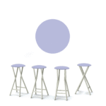 Solid Lavendar 30" Padded Bar Stools - Set of (4)