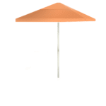 Solid Peach 8 ft Tall Square  Umbrella