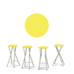 Solid Yellow 30" Padded Bar Stools - Set of (4)