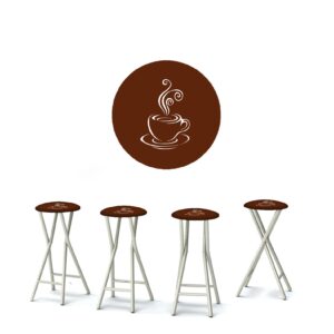 Coffee Bar - Brown 30" Padded Bar Stools - Set of (4)
