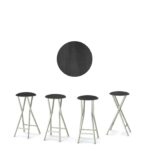 Chalk Board 30" Padded Bar Stools - Set of (4)