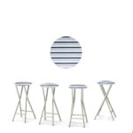 Garage Metal 30" Padded Bar Stools - Set of (4)
