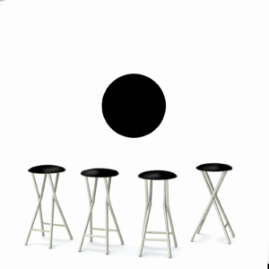 Keep Calm and Party On 30" Padded Bar Stools - Set of (4)