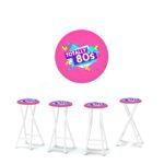 80's Boombox 30" Padded Bar Stools - Set of (4)