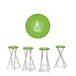 Christmas - Peace Love Joy 30" Padded Bar Stools - Set of (4)
