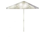 Sliver and Gold Christmas 8 ft Tall Square  Umbrella