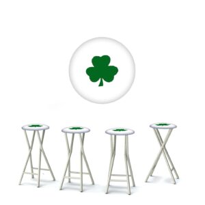 St Patricks Day - Kiss Me I'm Irish 30" Padded Bar Stools - Set of (4)