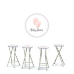 Baby Shower - Girl 30" Padded Bar Stools - Set of (4)