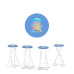 Margaritaville - Tie Dye Adirondack 30" Padded Bar Stools - Set of (4)