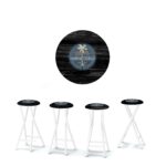 Margaritaville - Blacked Out in Paradise 30" Padded Bar Stools - Set of (4)