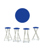 Classic Blue 30" Padded Bar Stools - Set of (4)