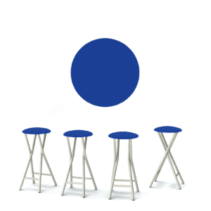 Classic Blue 30" Padded Bar Stools - Set of (4)
