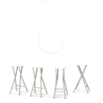 Mr. and Mrs.  30" Padded Bar Stools - Set of (4)