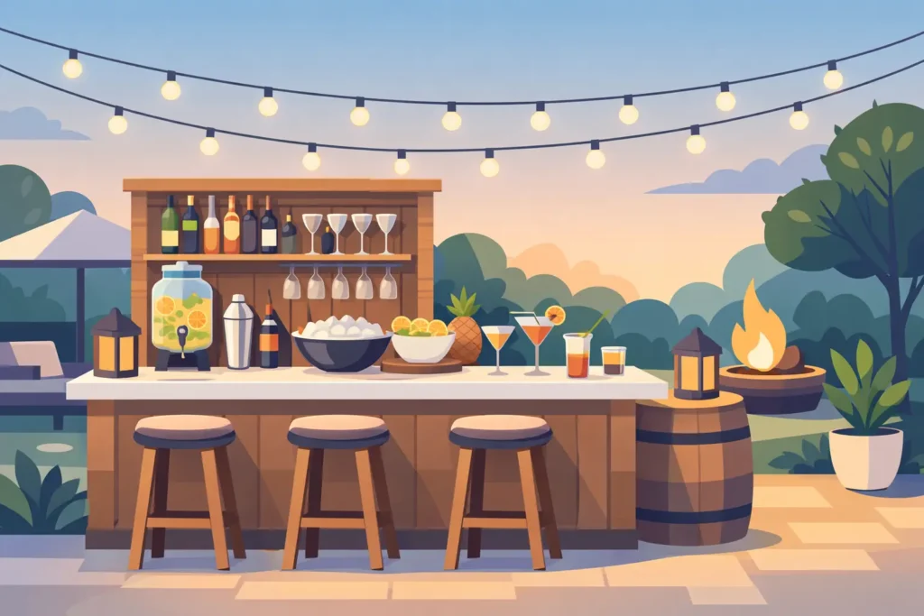 Backyard Party Bar Station Ideas That Steal the Show
