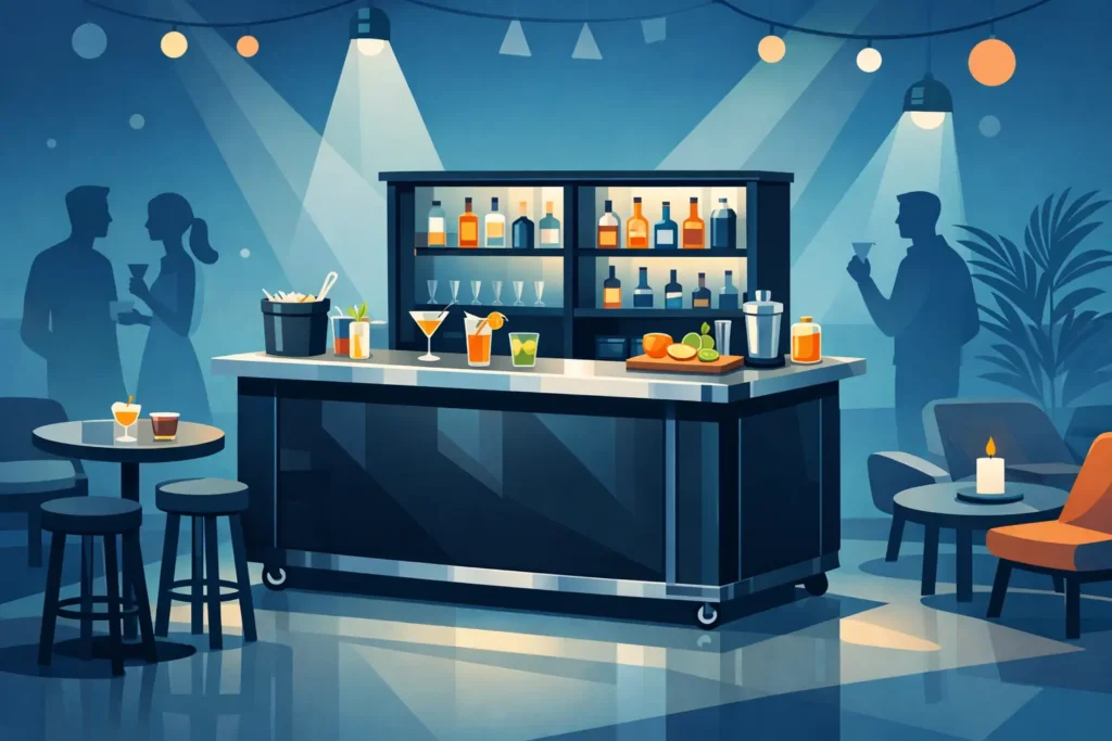 Commercial Quality Portable Bar That Steals the Show