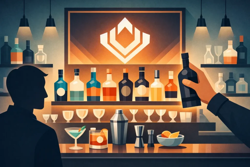 How to Brand a Bar Display That Gets Noticed