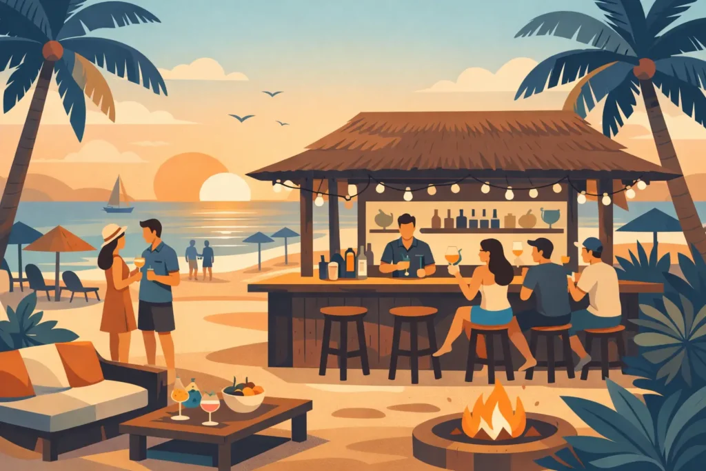 Outdoor Bar for Beach Parties That Steals the Show