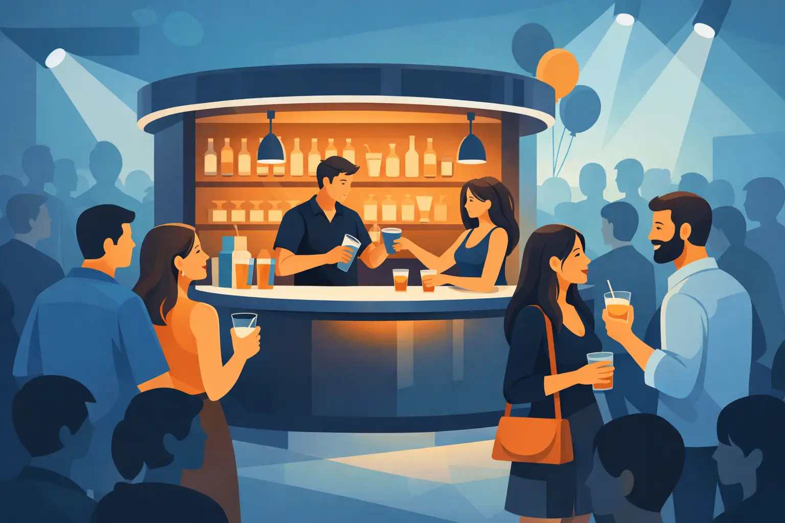 Promotional Bar Display Booth: Draw a Crowd