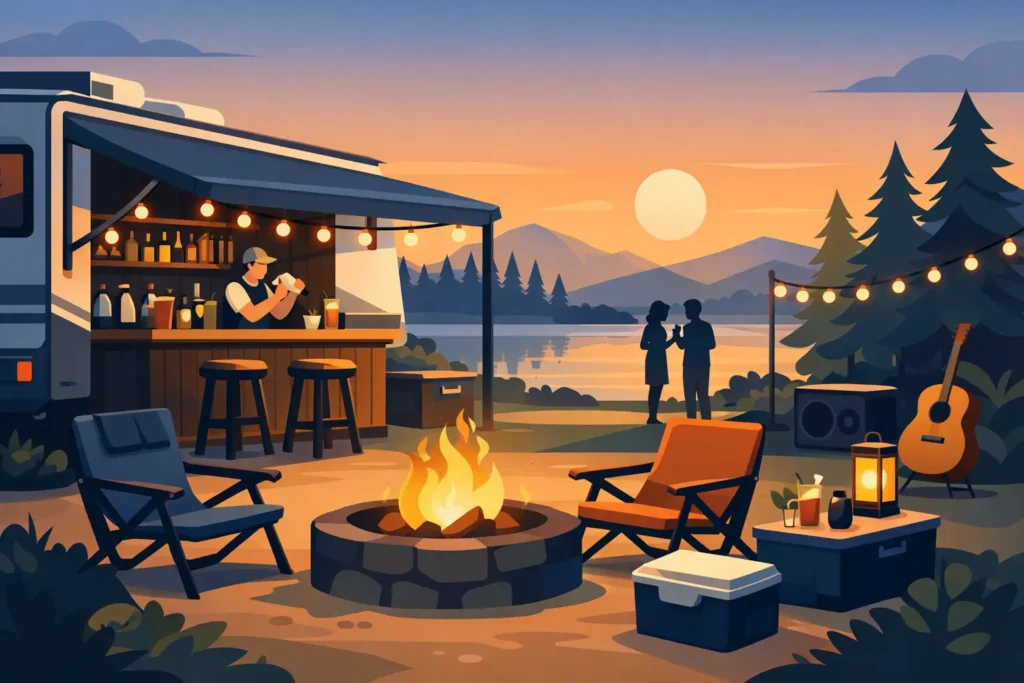 RV Campsite Bar Setup That Owns the Weekend