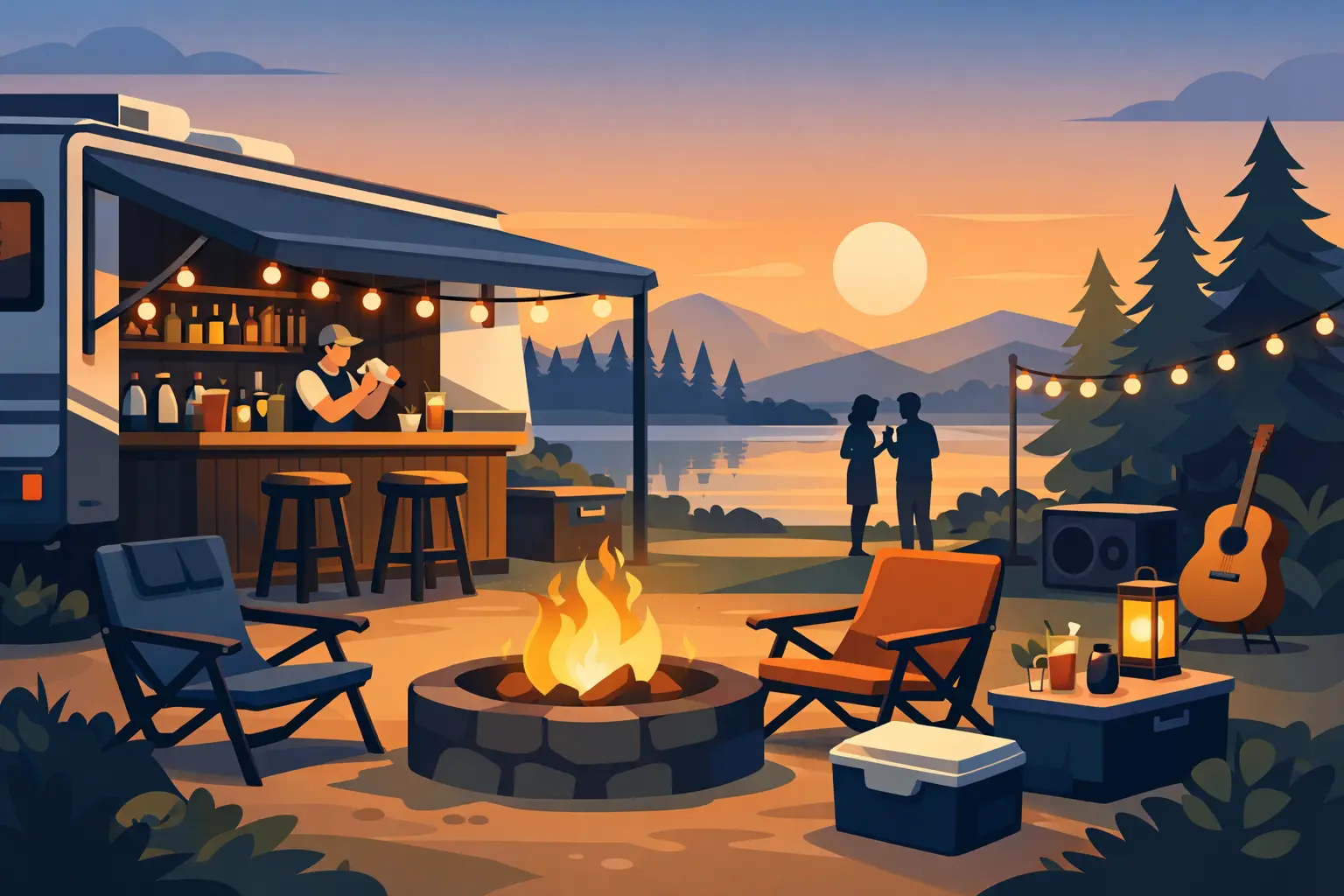 RV Campsite Bar Setup That Owns the Weekend