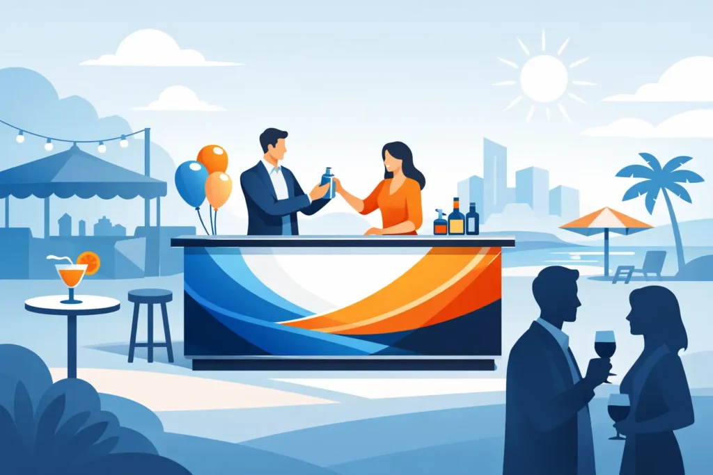 Why a Custom Printed Portable Bar Wins