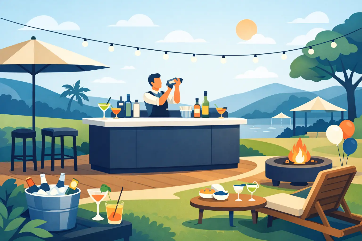 Can Portable Bars Go Outside? Party Anywhere