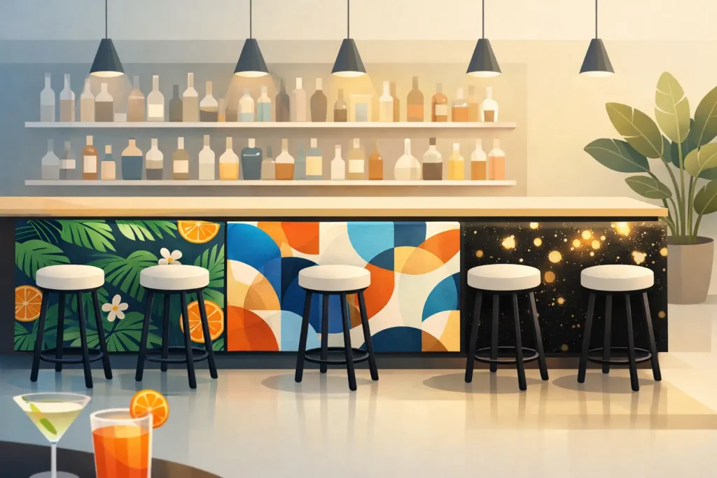 Interchangeable Fabric Bar Covers That Stand Out