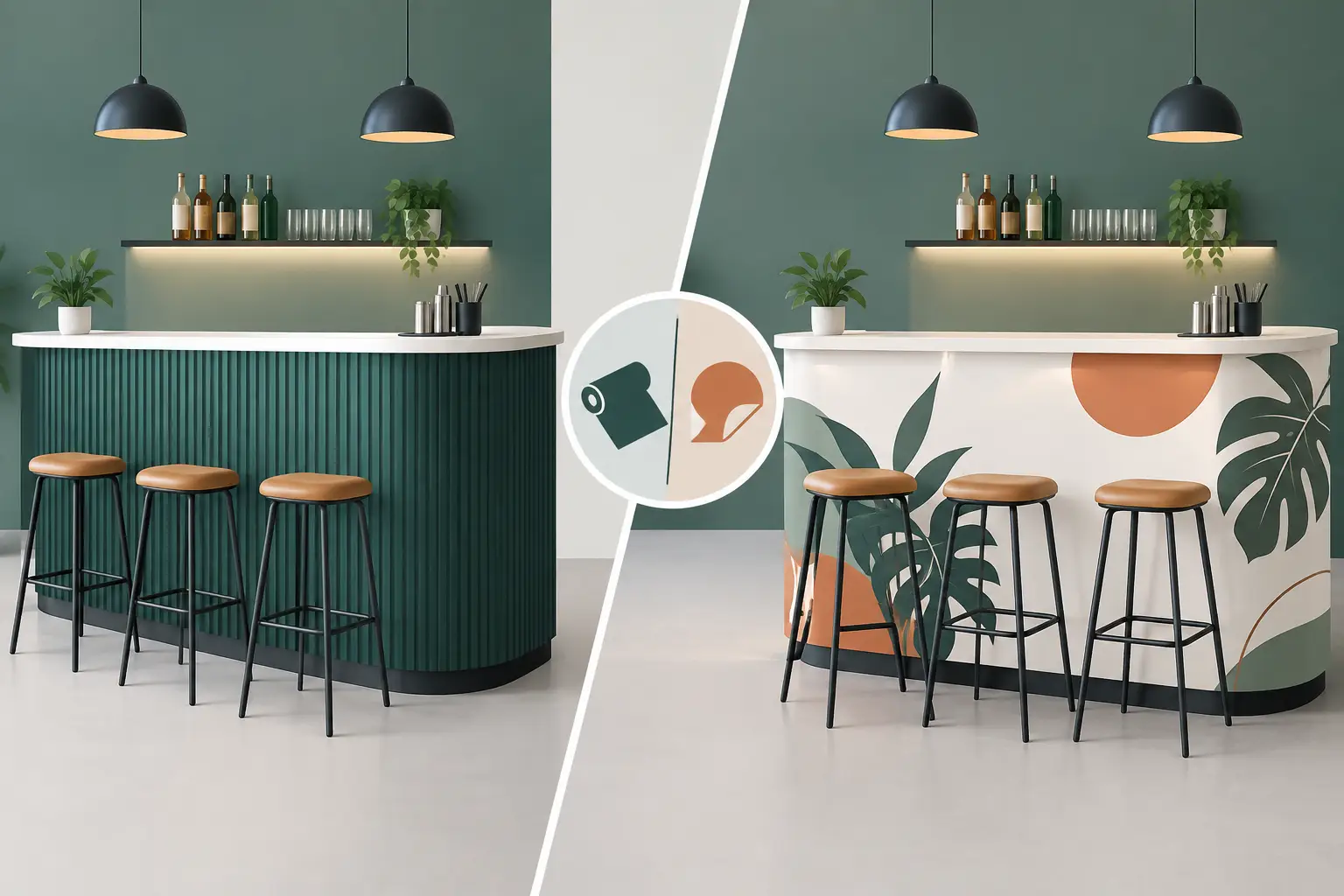 Custom Bar Wrap vs Decals: What Stands Out?