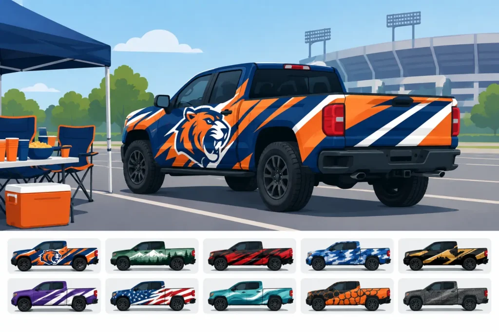 10 Custom Wrap Ideas for Tailgates That Pop