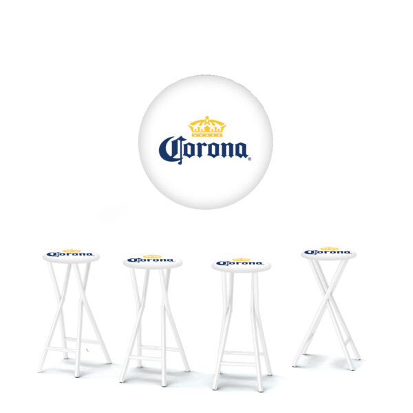 Corona White Stools- 30" Padded Bar Stools - Set of (4) (Closeout)