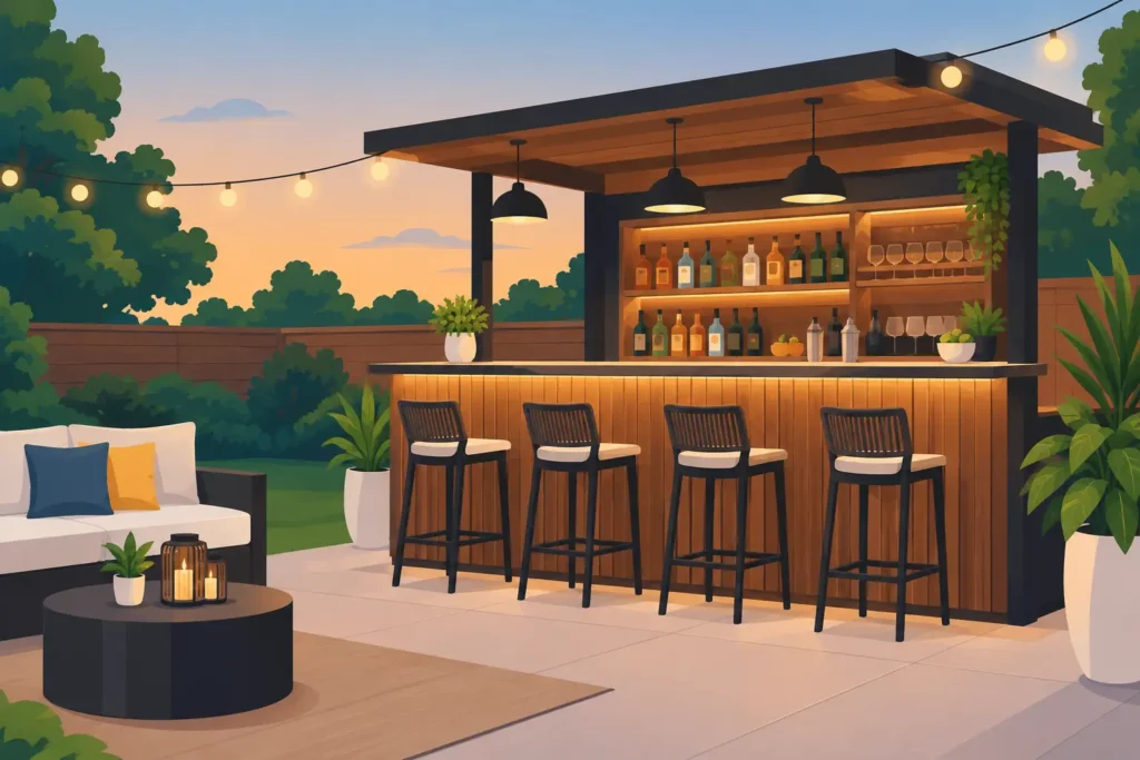 Best Bar Setup for Backyard Parties That Pops