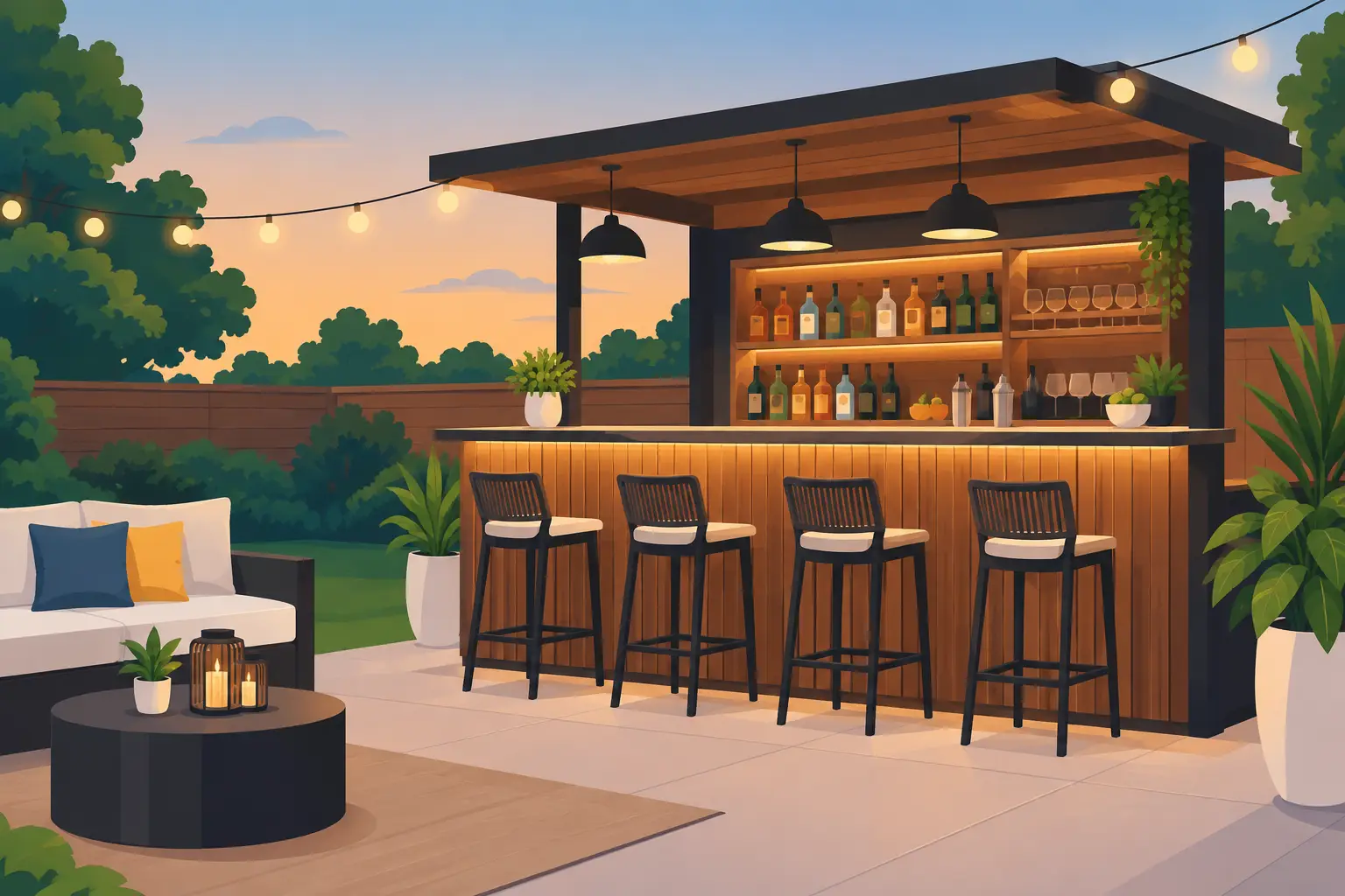Best Bar Setup for Backyard Parties That Pops