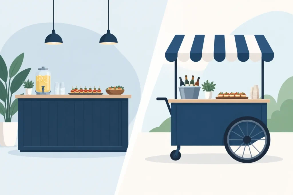 Counter Versus Cart: Which Party Setup Wins?