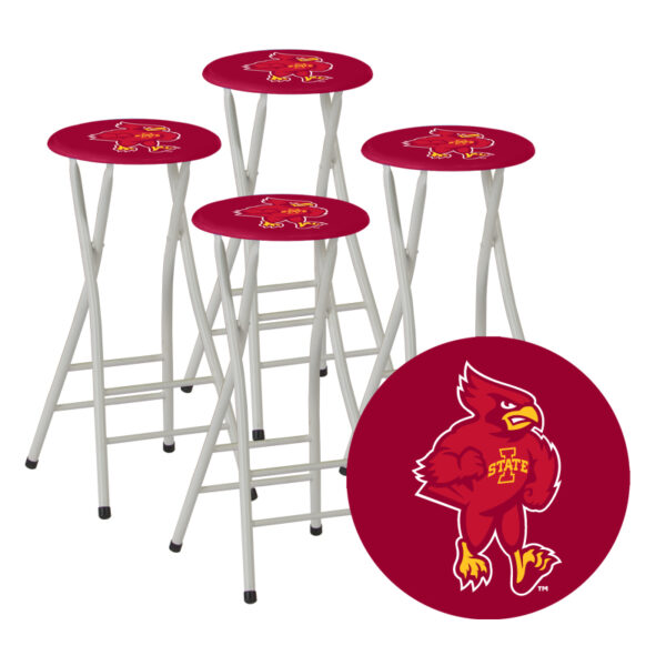 Iowa State- 30" Padded Bar Stools - Set of (4) (Closeout)