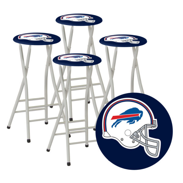 BUFFALO BILLS- 30" Padded Bar Stools - Set of (4) (Closeout)
