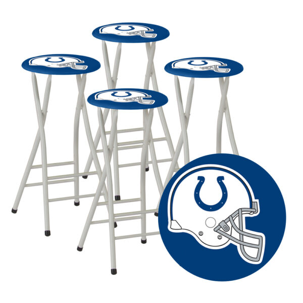 INDIANAPOLIS COLTS- 30" Padded Bar Stools - Set of (4) (Closeout)