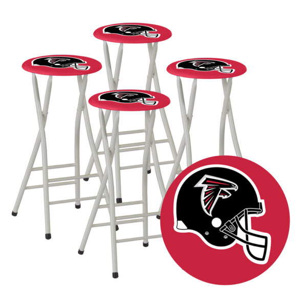ATLANTA FALCONS- 30" Padded Bar Stools - Set of (4) (Closeout)